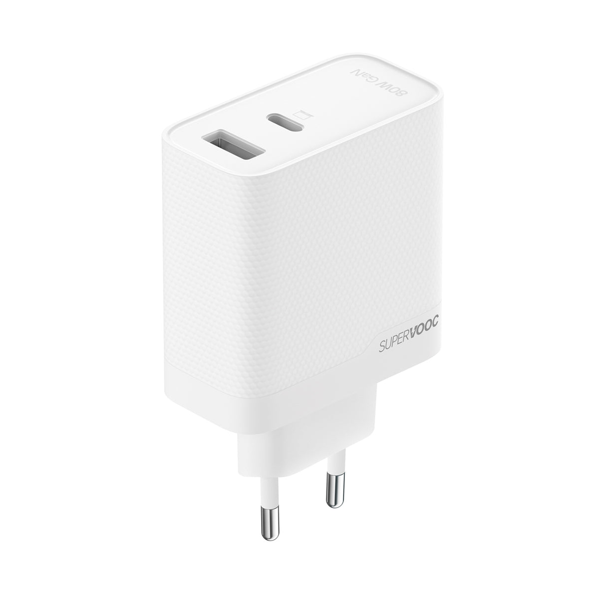 Įkroviklis Oppo VCB8OAEH 80W USB-A + USB-C sieninis - baltas -- Cell phone chargers