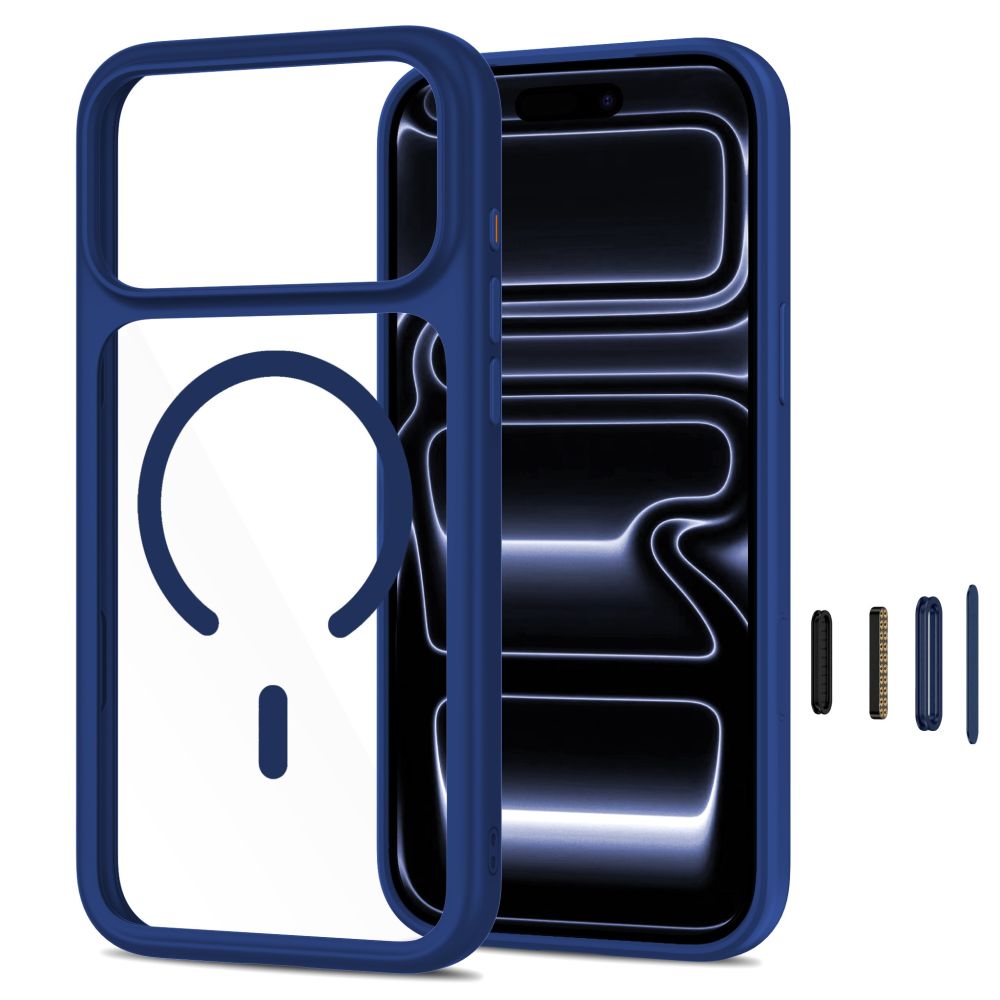 Tech-Protect MagOne MagSafe CC dėklas + grūdintas stiklas 2 pakuotei skirta iPhone 18 Pro Max / 17 Pro Max - skaidri...