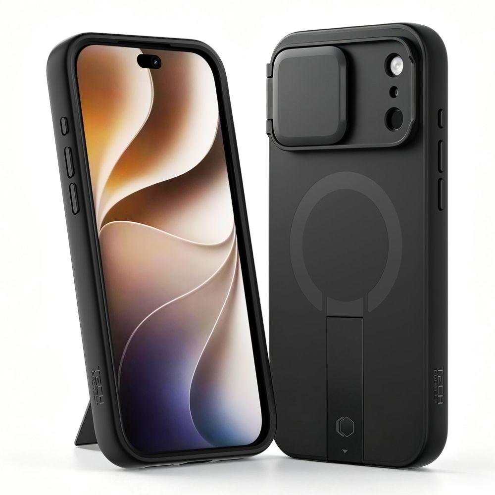 Tech-Protect Kevlar Aura MagSafe dėklas iPhone 18 Pro Max / 17 Pro Max - Juodas -- iPhone 18 Pro Max / iPhone 17 Pro Max