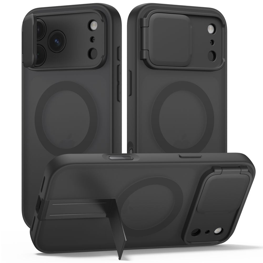 Tech-Protect Kevlar Aura MagSafe dėklas iPhone 18 Pro Max / 17 Pro Max - Matinis juodas -- iPhone 18 Pro Max / iPhone 17...