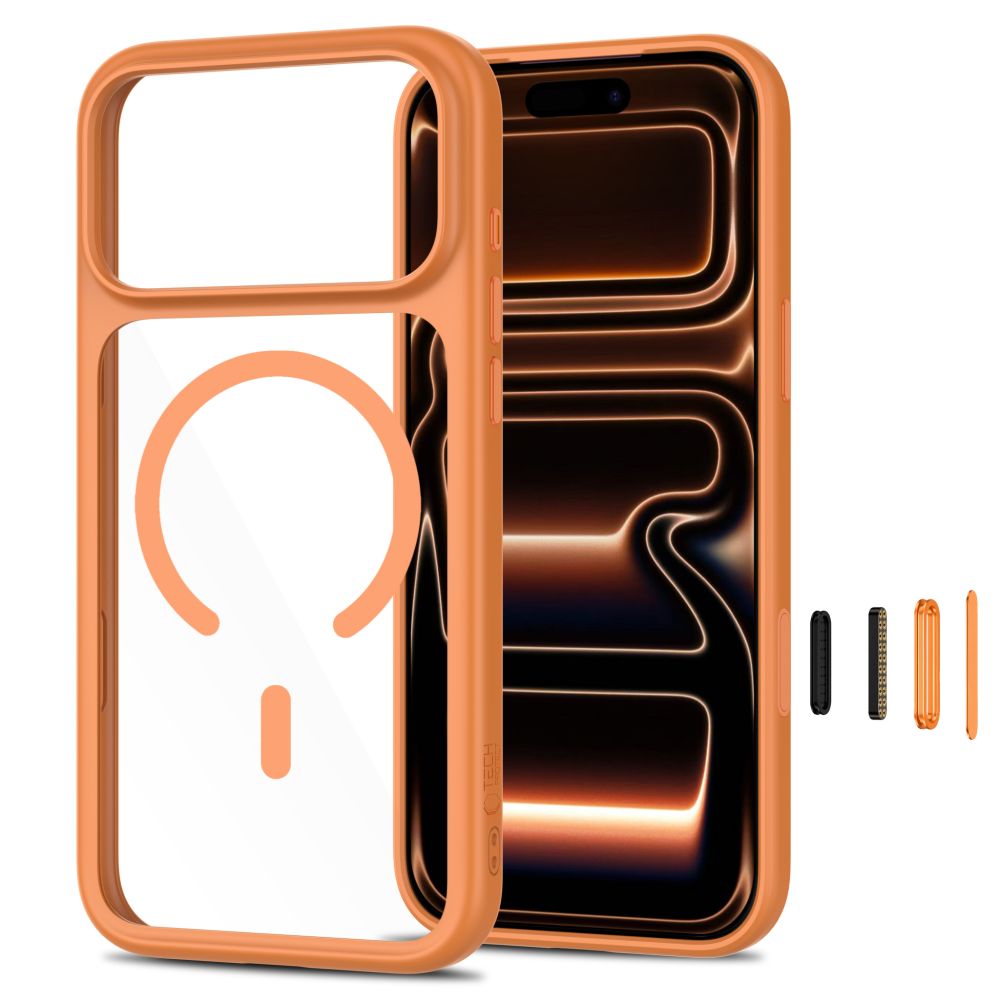 Tech-Protect MagOne CC MagSafe dėklas + grūdinti stikli 2-pakuotė skirta iPhone 18 Pro Max / 17 Pro Max - skaidri...