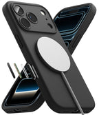 Dėklas Ringke Silicone MagSafe, skirtas iPhone 18 Pro Max - Juodas -- iPhone 18 Pro Max
