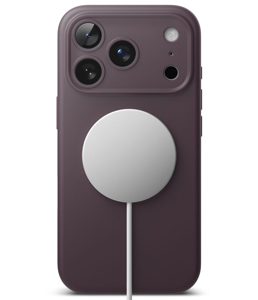 Dėklas Ringke Silicone MagSafe skirtas iPhone 18 Pro Max - tamsi vyšninė -- iPhone 18 Pro Max