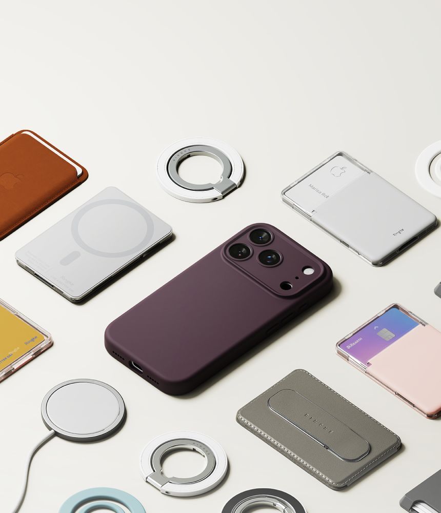Dėklas Ringke Silicone MagSafe skirtas iPhone 18 Pro Max - tamsi vyšninė -- iPhone 18 Pro Max