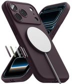 Dėklas Ringke Silicone MagSafe telefonui iPhone 18 Pro - tamsi vyšnia -- iPhone 18 Pro