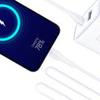 Sieninis ikroviklis 3mk DualCharge 20W PD3.0 QC 3.0 PPS USB 1A1C - Baltas -- Cell phone chargers