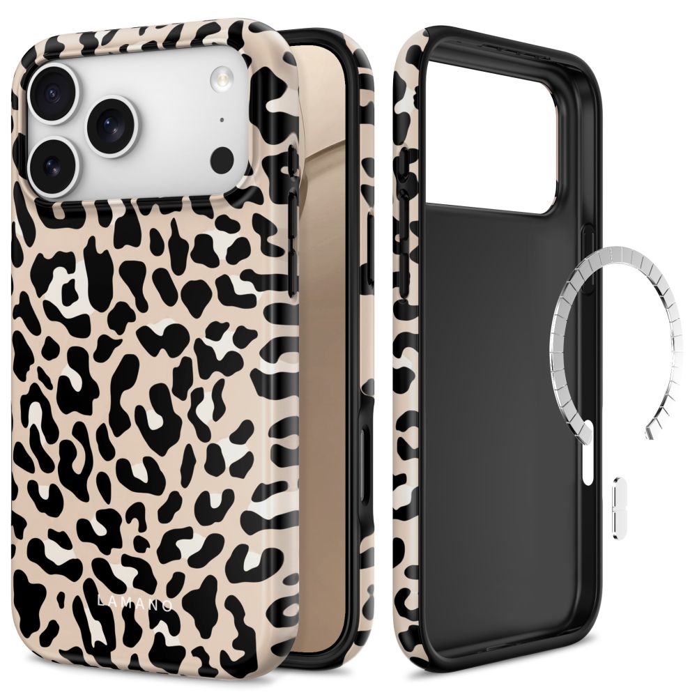 Tech-Protect Lamano MagSafe dėklas iPhone 18 Pro / 17 Pro – bėžas ir juodas -- iPhone 18 Pro / iPhone 17 Pro