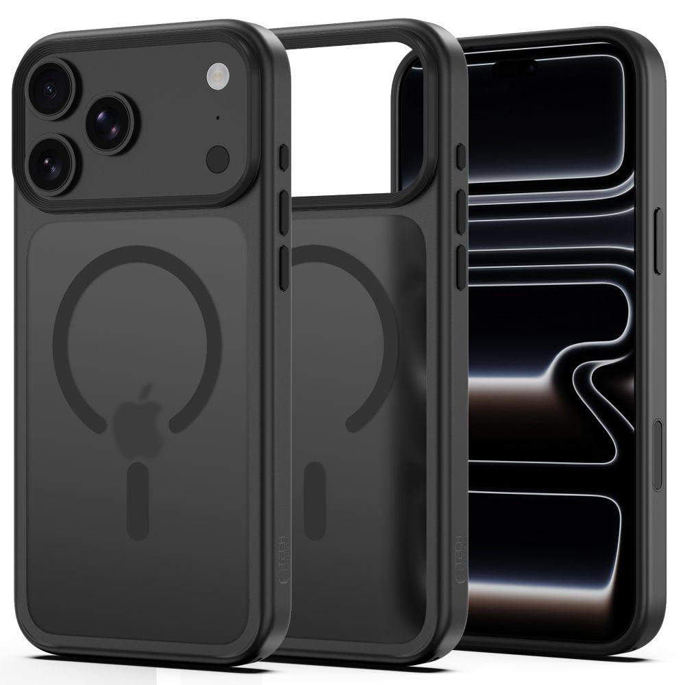 Tech-Protect Magmat Magsafe CC dėklas skirtas iPhone 18 Pro Max / 17 Pro Max - matinis juodas -- iPhone 18 Pro Max /...