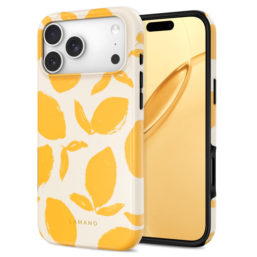 Tech-Protect Lamano MagSafe dėklas skirtas iPhone 18 Pro Max / 17 Pro Max - geltonas ir baltas -- iPhone 18 Pro Max /...