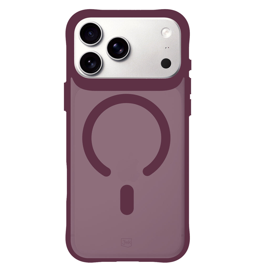 Dėklas 3mk Smoke MagCase telefonui iPhone 18 Pro Max / 17 Pro Max - bordo -- iPhone 18 Pro Max / iPhone 17 Pro Max