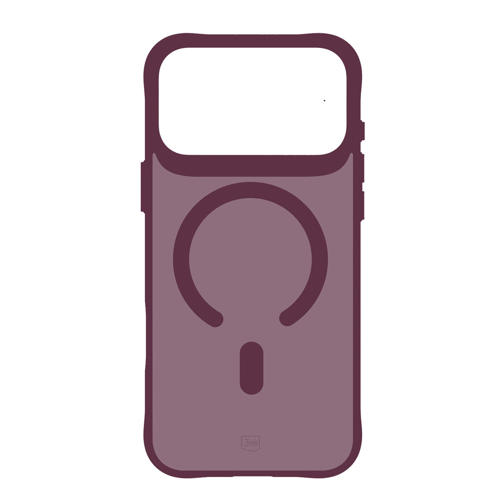 Dėklas 3mk Smoke MagCase telefonui iPhone 18 Pro Max / 17 Pro Max - bordo -- iPhone 18 Pro Max / iPhone 17 Pro Max