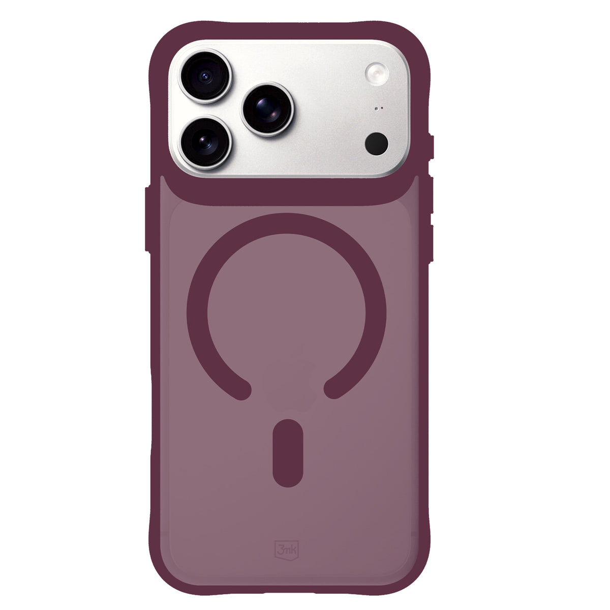 Dėklas 3mk Smoke MagCase, skirtas iPhone 18 Pro / 17 Pro - bordo -- iPhone 18 Pro / iPhone 17 Pro