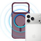 Dėklas 3mk Smoke MagCase, skirtas iPhone 18 Pro / 17 Pro - bordo -- iPhone 18 Pro / iPhone 17 Pro