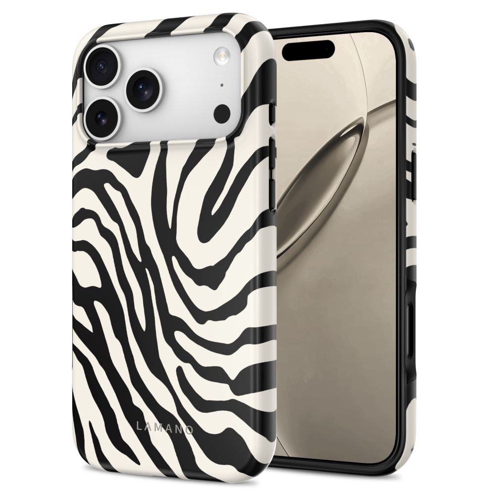 Tech-Protect Lamano MagSafe dėklas iPhone 18 Pro Max / 17 Pro Max - Baltas ir juodas -- iPhone 18 Pro Max / iPhone 17 Pro Max