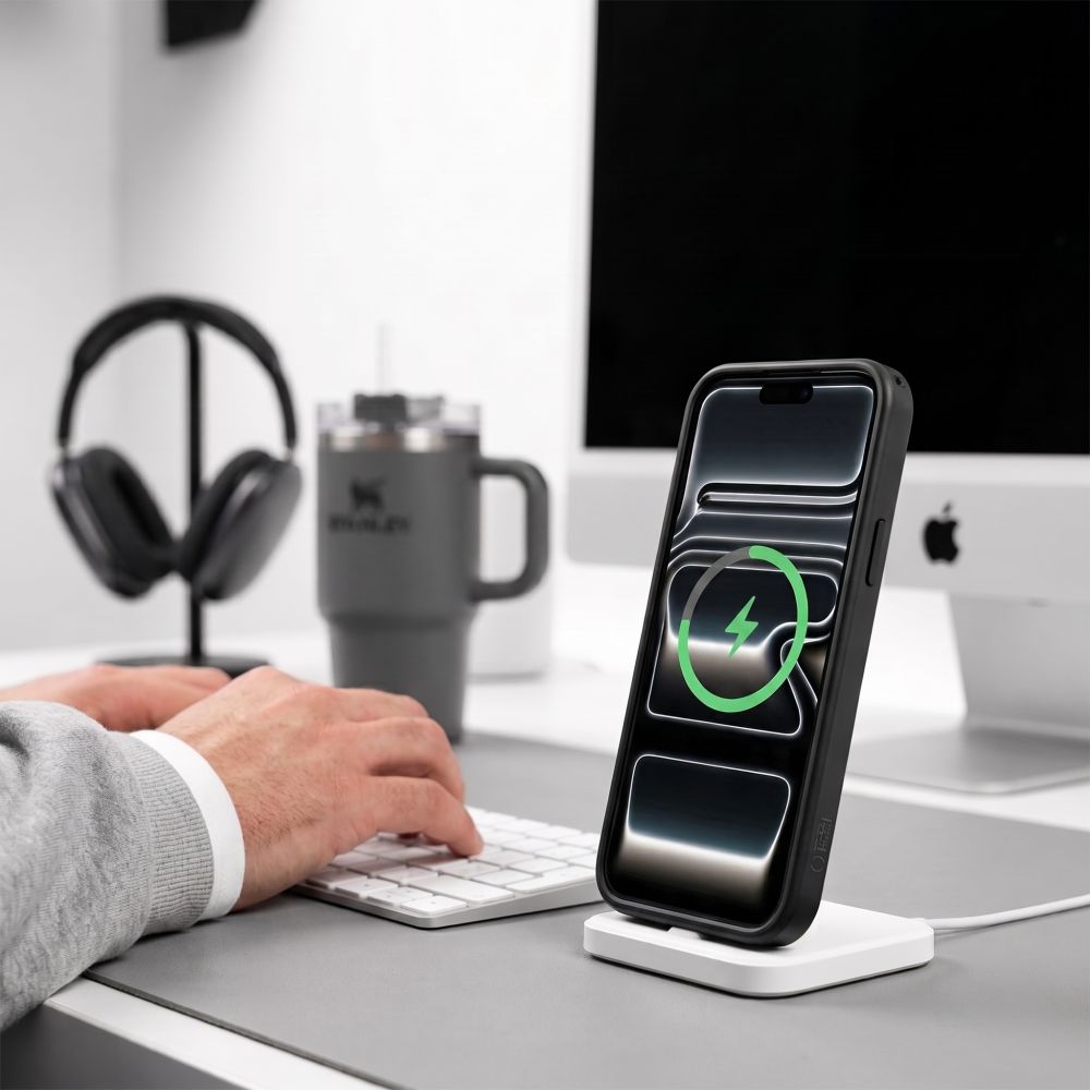 Tech-Protect Magmat Magsafe CC dėklas iPhone 18 Pro / 17 Pro - Matinis juodas -- iPhone 18 Pro / iPhone 17 Pro