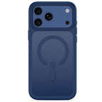 Tech-Protect Magmat Magsafe CC dėklas iPhone 18 Pro / 17 Pro - Matinė tamsiai mėlyna -- iPhone 18 Pro / iPhone 17 Pro