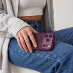 Tech-Protect Uniq MagSafe CC dėklas iPhone 18 Pro / 17 Pro - bordo -- iPhone 18 Pro / iPhone 17 Pro