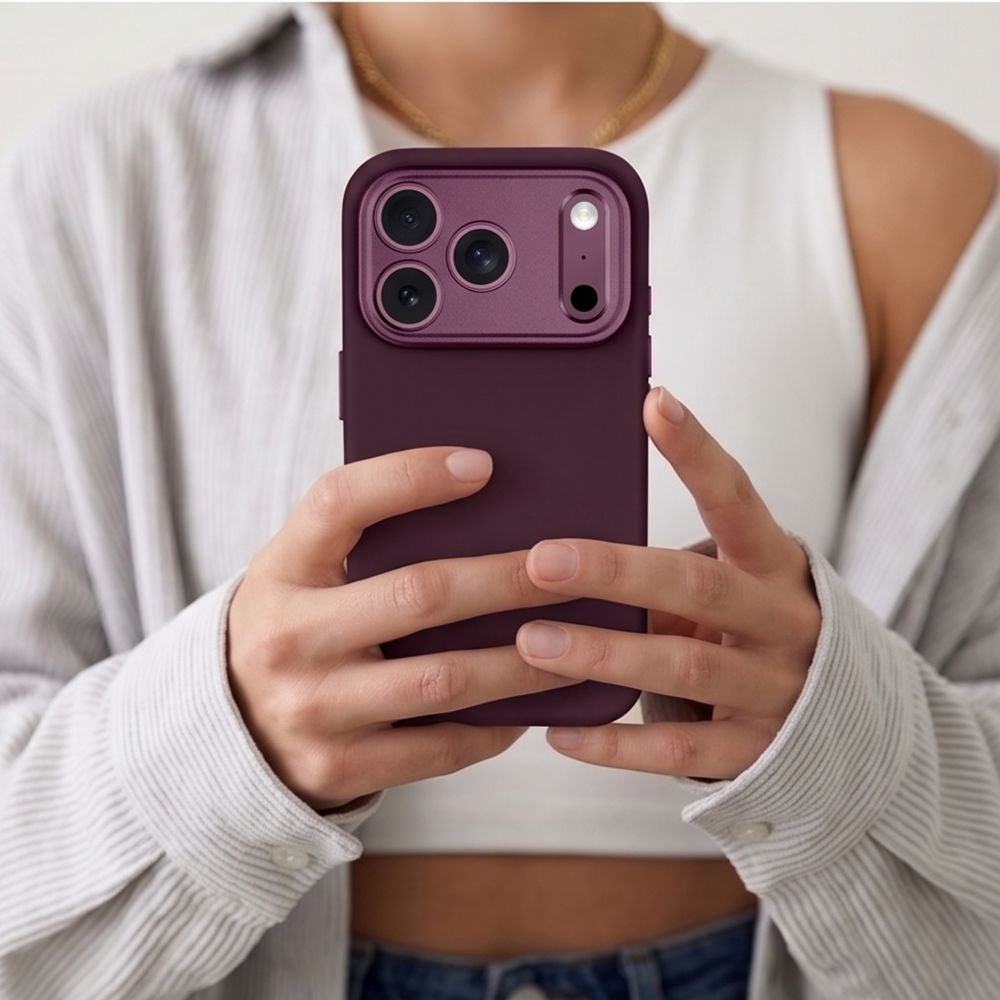 Tech-Protect Uniq MagSafe CC dėklas iPhone 18 Pro / 17 Pro - bordo -- iPhone 18 Pro / iPhone 17 Pro