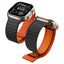 Spigen Athlex Air M dirželis Apple Watch 44/45/46/49 mm – juodas ir oranžinis -- Apple Watch 44mm / Apple Watch 45mm /...
