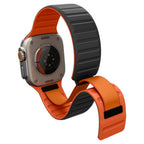 Spigen Athlex Air M dirželis Apple Watch 44/45/46/49 mm – juodas ir oranžinis -- Apple Watch 44mm / Apple Watch 45mm /...