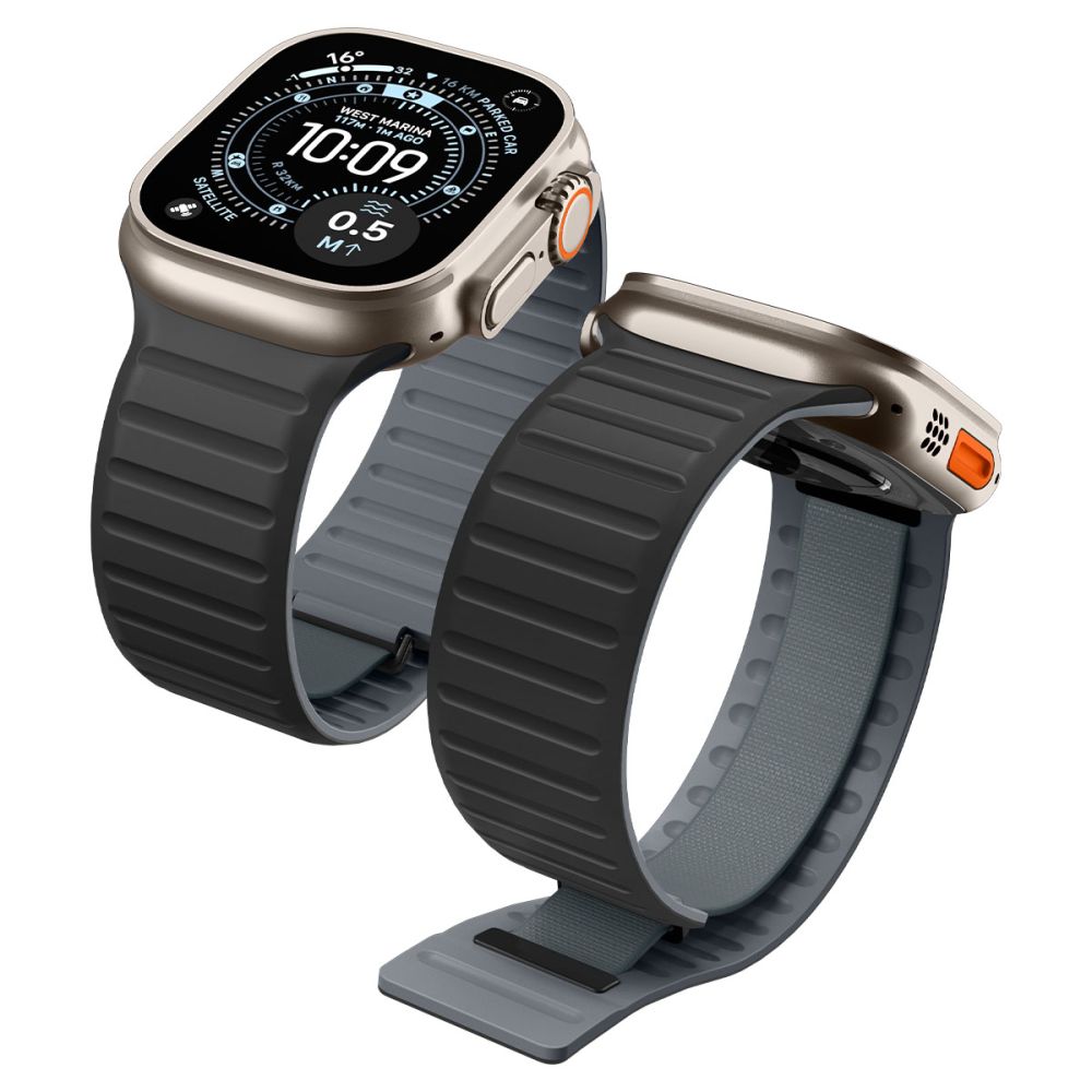 Spigen Athlex Air M dirželis Apple Watch 44 / 45 / 46 / 49 mm - juodas ir pilkas -- Apple Watch 44mm / Apple Watch 45mm /...