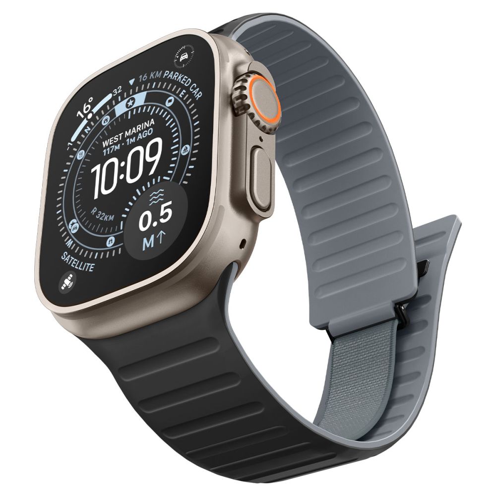 Spigen Athlex Air M dirželis Apple Watch 44 / 45 / 46 / 49 mm - juodas ir pilkas -- Apple Watch 44mm / Apple Watch 45mm /...