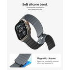 Spigen Athlex Air M dirželis Apple Watch 44 / 45 / 46 / 49 mm - juodas ir pilkas -- Apple Watch 44mm / Apple Watch 45mm /...