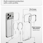 Spigen Ultra Hybrid Optik S MagSafe dėklas iPhone 18 Pro Max / 17 Pro Max - skaidrus sidabrinis -- iPhone 18 Pro Max /...