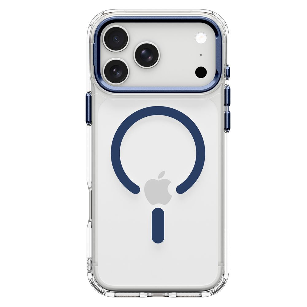 Spigen Ultra Hybrid Optik S MagSafe Case for iPhone 18 Pro Max / 17 Pro Max - Skaidri Tamsiai Mėlyna -- iPhone 18 Pro Max...