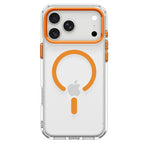 Spigen Ultra Hybrid Optik S MagSafe dėklas iPhone 18 Pro / 17 Pro - Skaidrus Oranžinis -- iPhone 18 Pro / iPhone 17 Pro