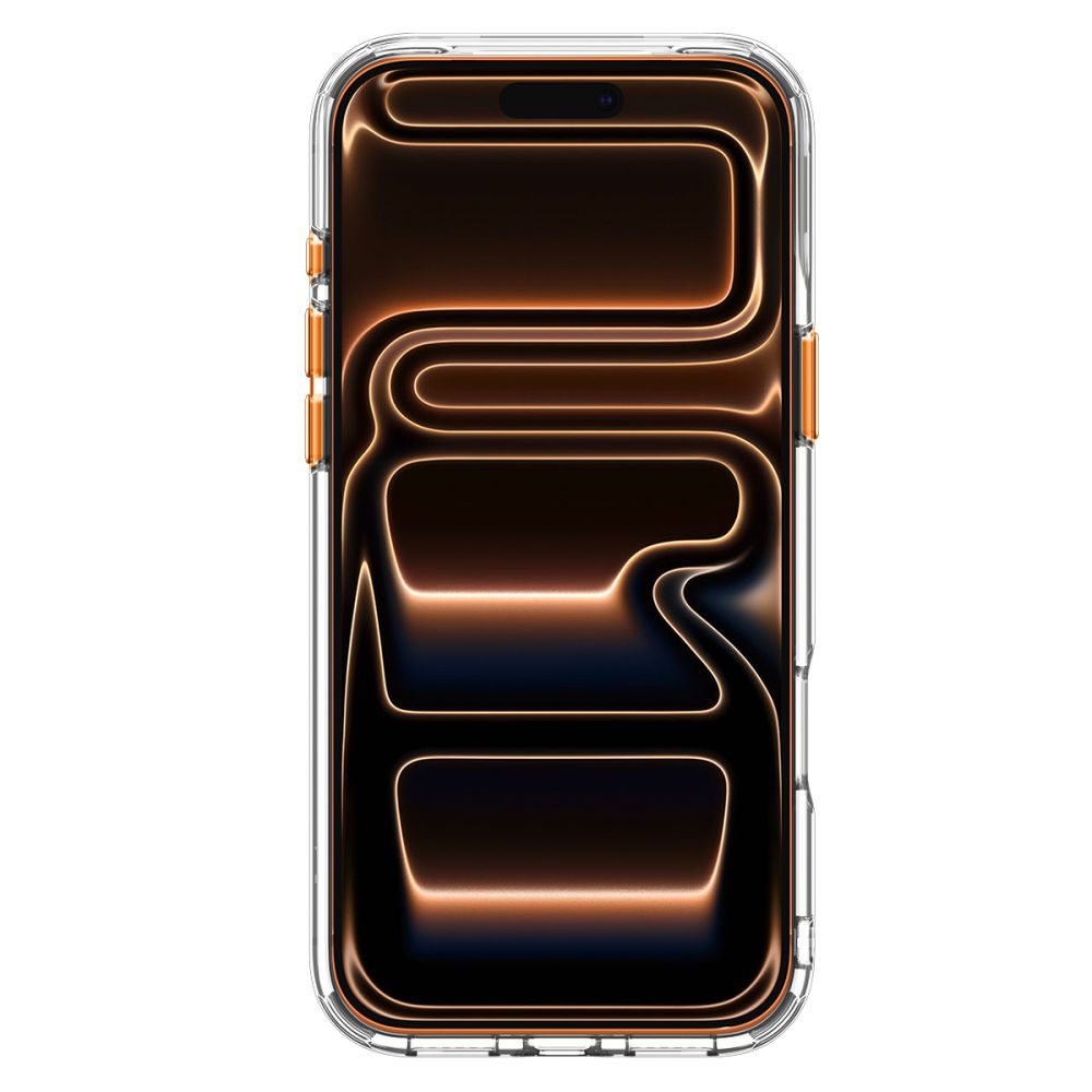 Spigen Ultra Hybrid Optik S MagSafe dėklas iPhone 18 Pro / 17 Pro - Skaidrus Oranžinis -- iPhone 18 Pro / iPhone 17 Pro