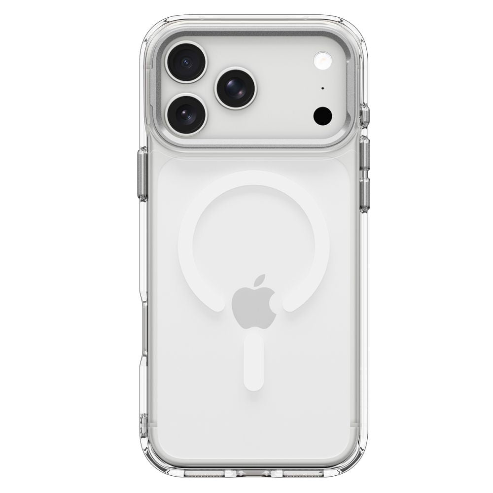Spigen Ultra Hybrid Optik S MagSafe dėklas iPhone 18 Pro / 17 Pro - Skaidrus Sidabrinis -- iPhone 18 Pro / iPhone 17 Pro
