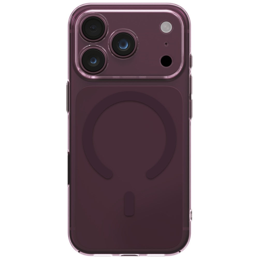 Uniq Airsuit Magclick Charging dėklas iPhone 18 Pro / 17 Pro - Burgundiška -- iPhone 18 Pro / 17 Pro