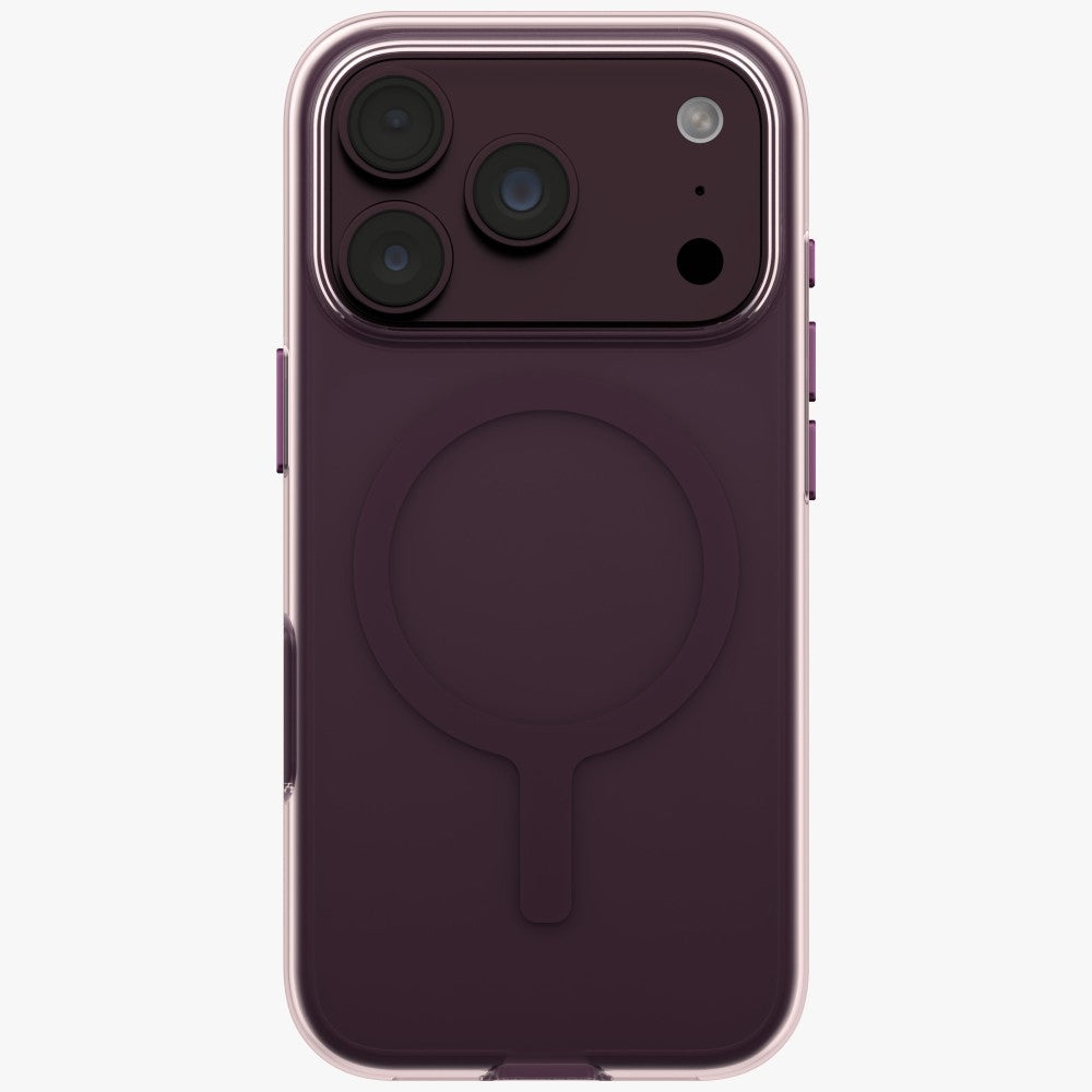Uniq Clario Magclick Charging ekologiškas dėklas skirtas iPhone 18 Pro / 17 Pro - violetinė -- iPhone 18 Pro / 17 Pro