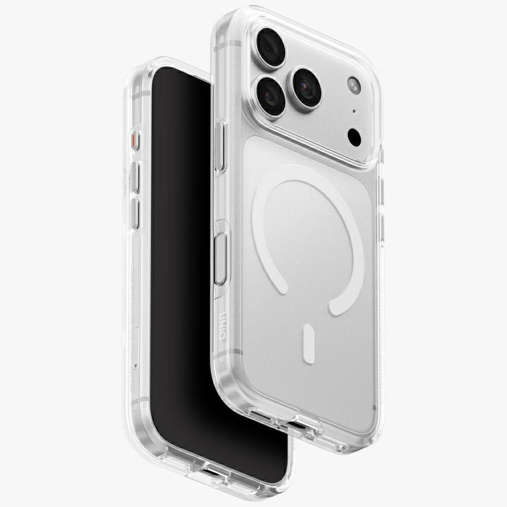 Uniq Clario Magclick Charging dėklas iPhone 18 Pro / 17 Pro - Skaidri -- iPhone 18 Pro / 17 Pro