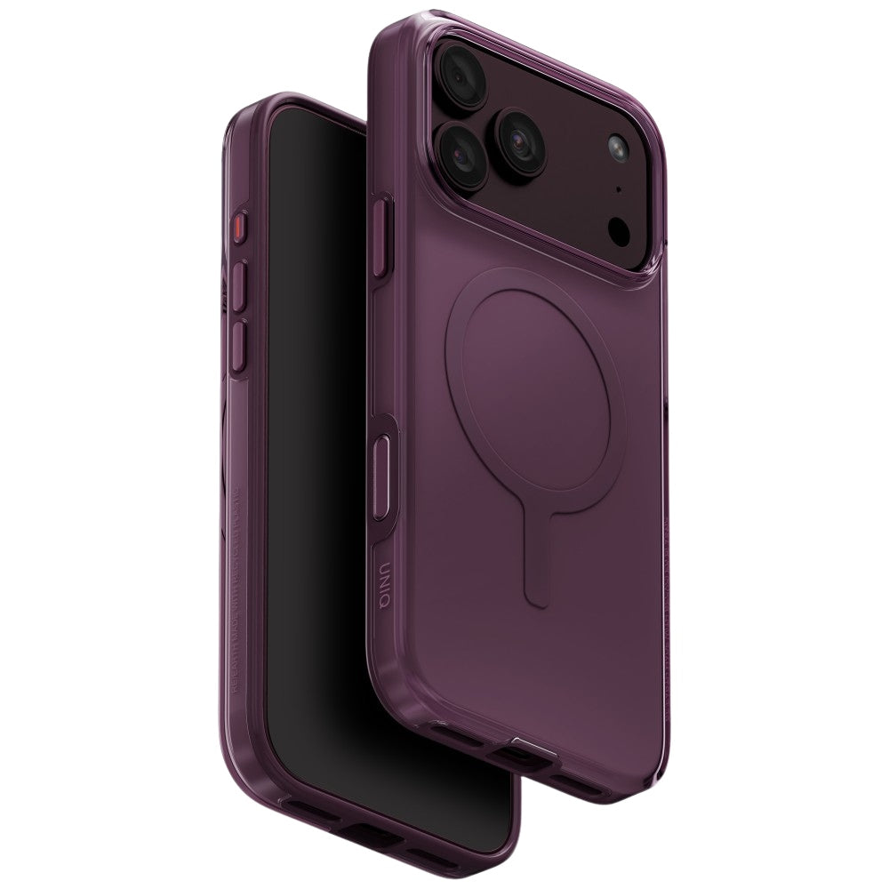Uniq Clario Magclick Charging eco dėklas iPhone 18 Pro Max / 17 Pro Max - violetinė -- iPhone 18 Pro Max / 17 Pro Max