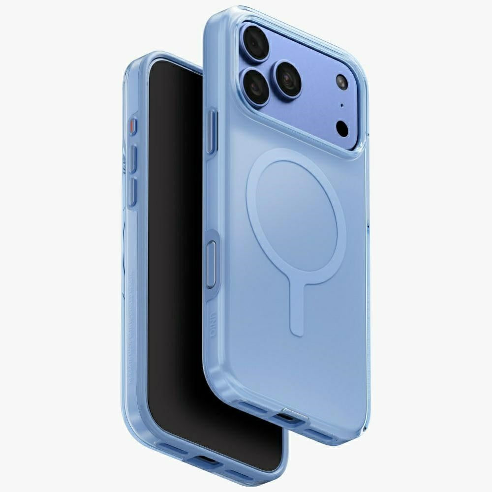 Uniq Clario Magclick įkrovimo dėklas iPhone 18 Pro Max / 17 Pro Max - mėlyna -- iPhone 18 Pro Max / 17 Pro Max
