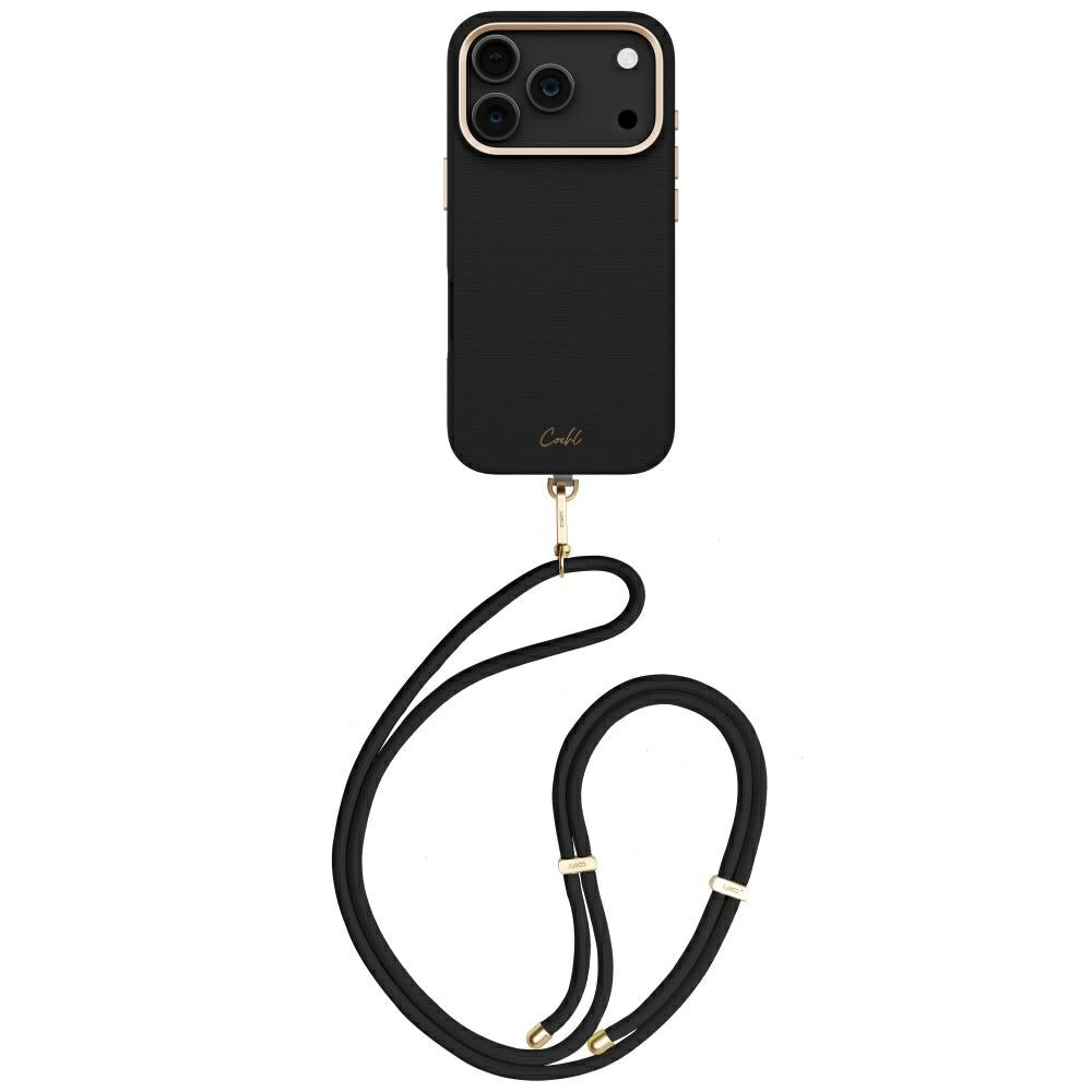 Uniq Coehl Mirelle Magnetic Charging dėklas iPhone 17 Pro - Juoda -- iPhone 17 Pro