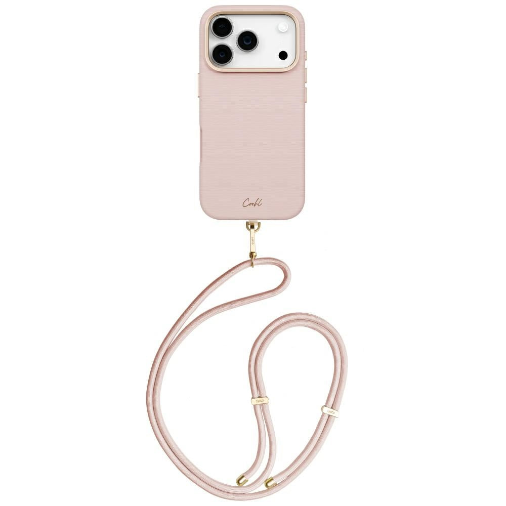 Uniq Coehl Mirelle Magnetic Charging dėklas iPhone 17 Pro - Rožinė -- iPhone 17 Pro