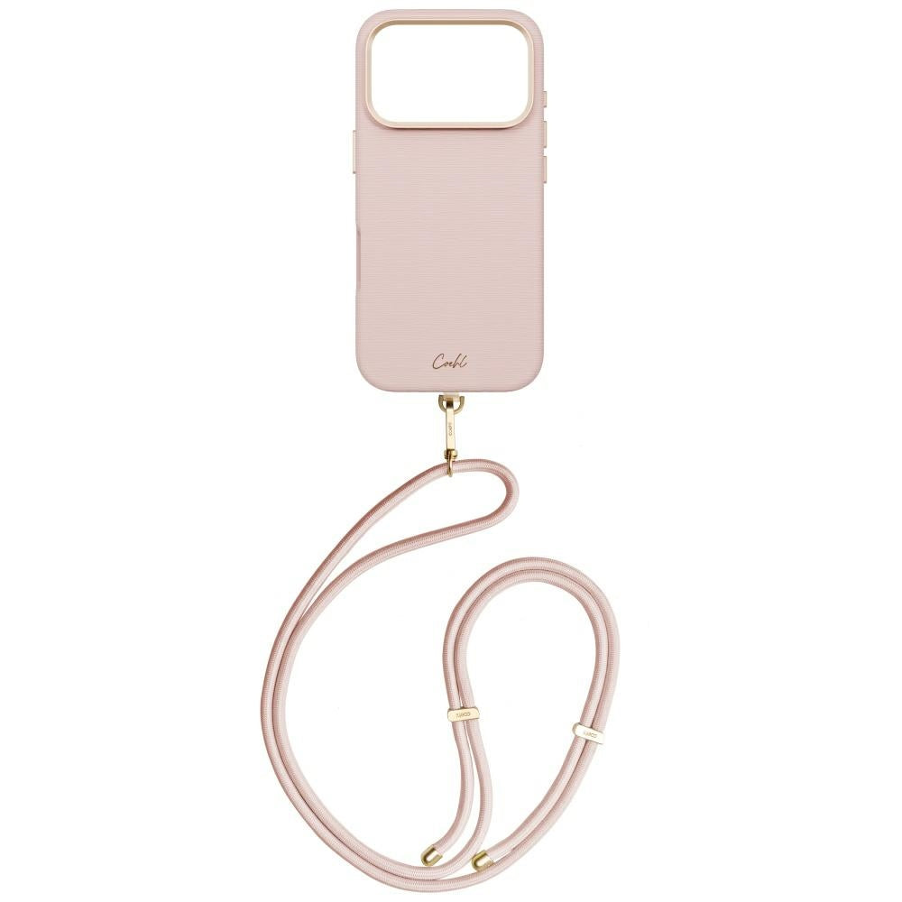Uniq Coehl Mirelle Magnetic Charging dėklas iPhone 17 Pro - Rožinė -- iPhone 17 Pro