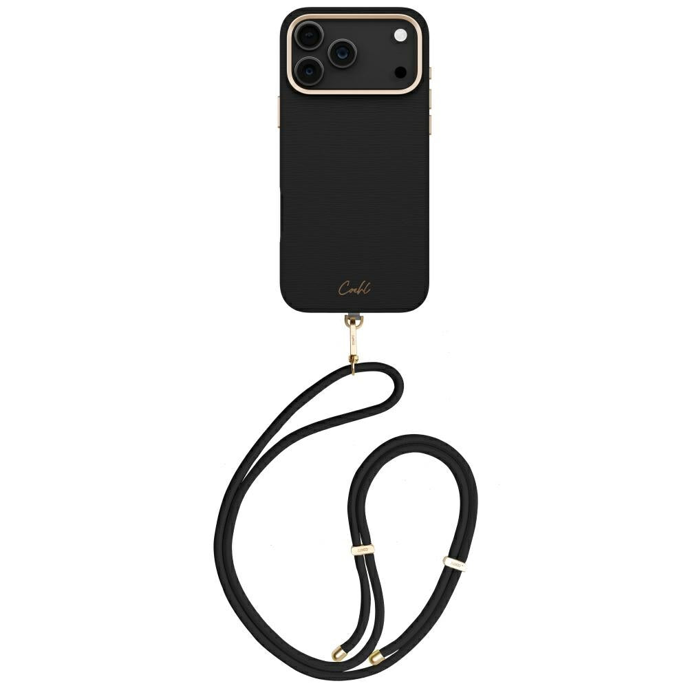Uniq Coehl Mirelle Magnetic Charging dėklas iPhone 17 Pro Max - Juoda -- iPhone 17 Pro Max