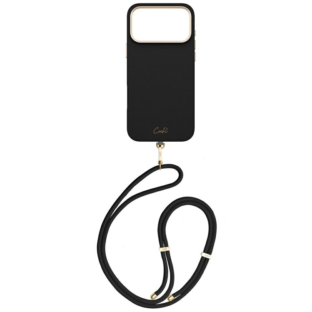 Uniq Coehl Mirelle Magnetic Charging dėklas iPhone 17 Pro Max - Juoda -- iPhone 17 Pro Max