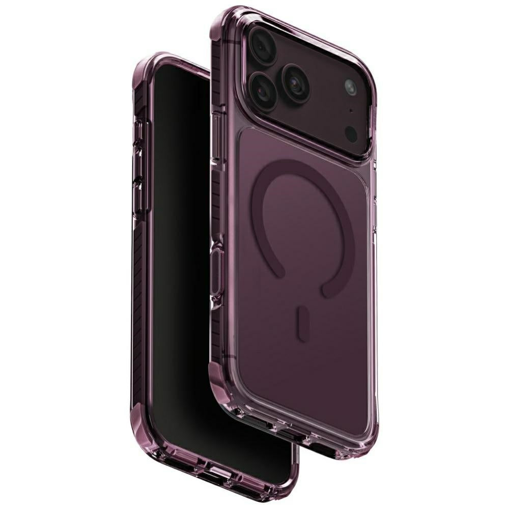 Uniq Combat Magclick Charging dėklas iPhone 18 Pro Max / 17 Pro Max - bordo -- iPhone 18 Pro Max / iPhone 17 Pro Max