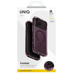 Uniq Combat Magclick Charging dėklas iPhone 18 Pro Max / 17 Pro Max - bordo -- iPhone 18 Pro Max / iPhone 17 Pro Max