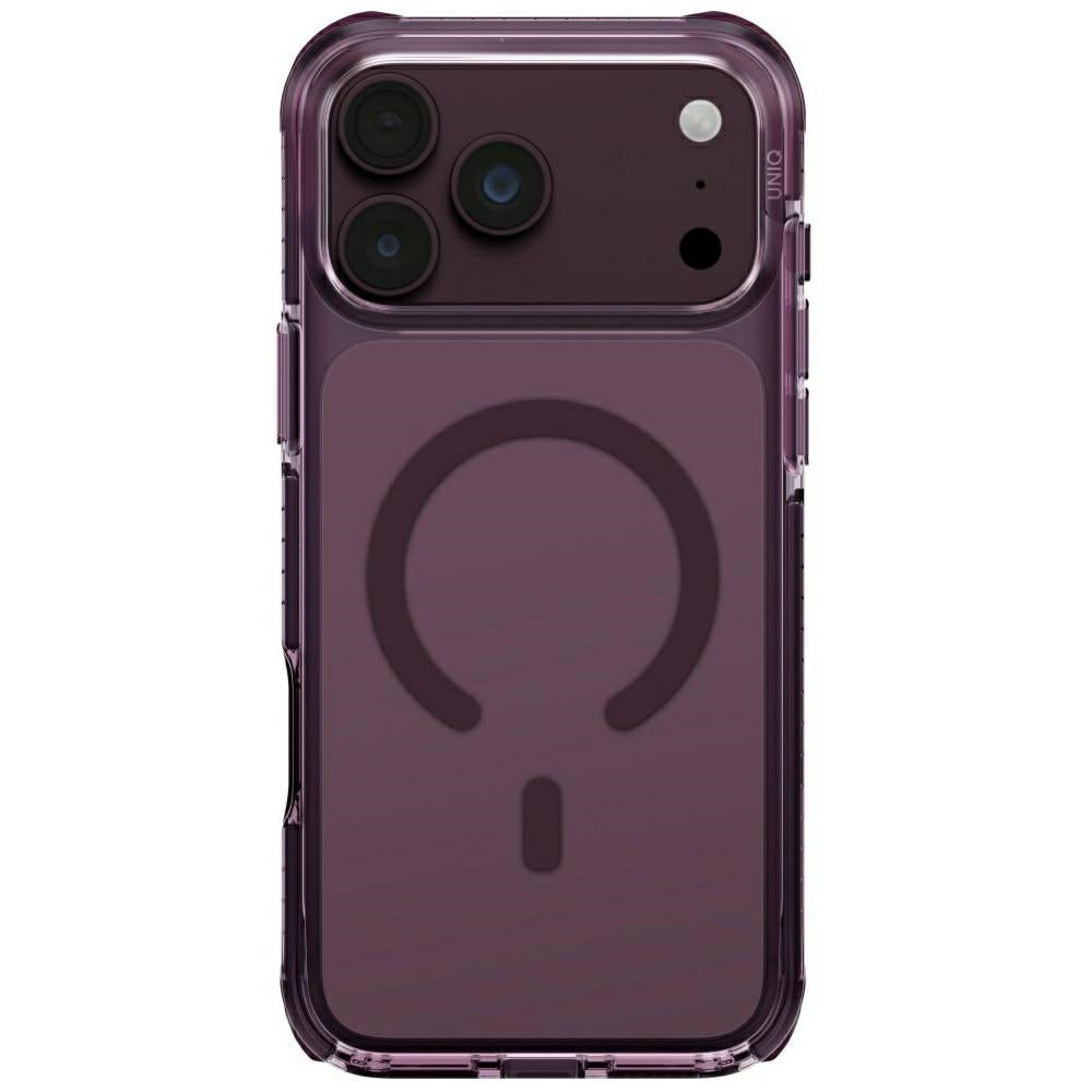 Uniq Combat Magclick Charging dėklas iPhone 18 Pro Max / 17 Pro Max - bordo -- iPhone 18 Pro Max / iPhone 17 Pro Max
