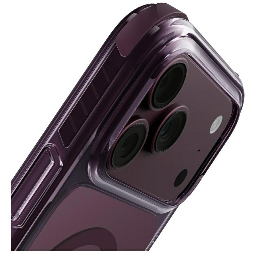 Uniq Combat Magclick Charging dėklas iPhone 18 Pro Max / 17 Pro Max - bordo -- iPhone 18 Pro Max / iPhone 17 Pro Max