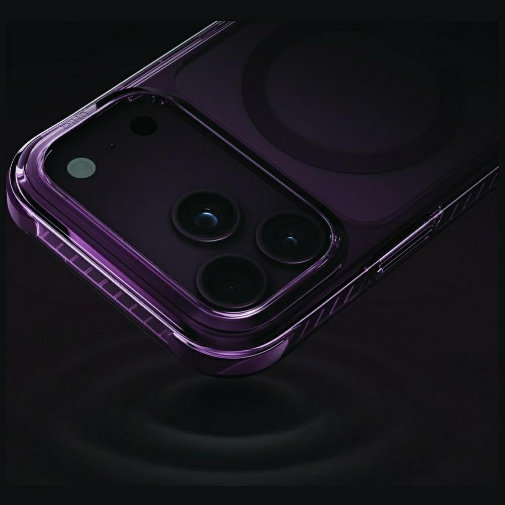 Uniq Combat Magclick Charging dėklas iPhone 18 Pro Max / 17 Pro Max - bordo -- iPhone 18 Pro Max / iPhone 17 Pro Max