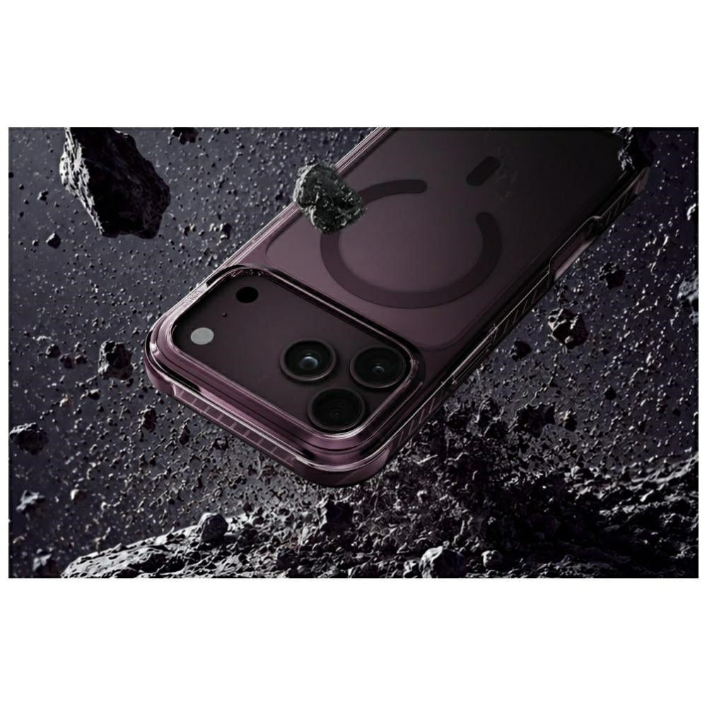 Uniq Combat Magclick Charging dėklas iPhone 18 Pro Max / 17 Pro Max - bordo -- iPhone 18 Pro Max / iPhone 17 Pro Max