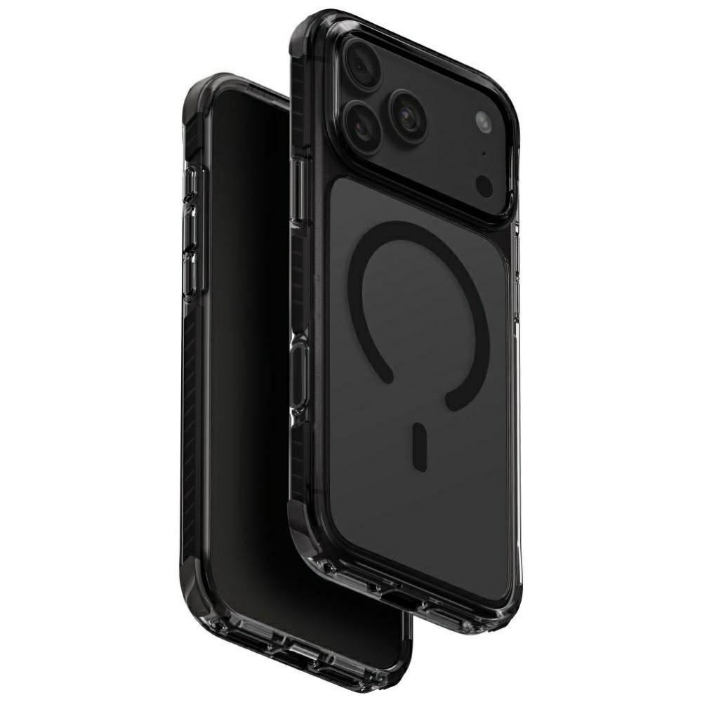 Uniq Combat Magclick Charging dėklas iPhone 18 Pro Max / 17 Pro Max - juoda -- iPhone 18 Pro Max / iPhone 17 Pro Max