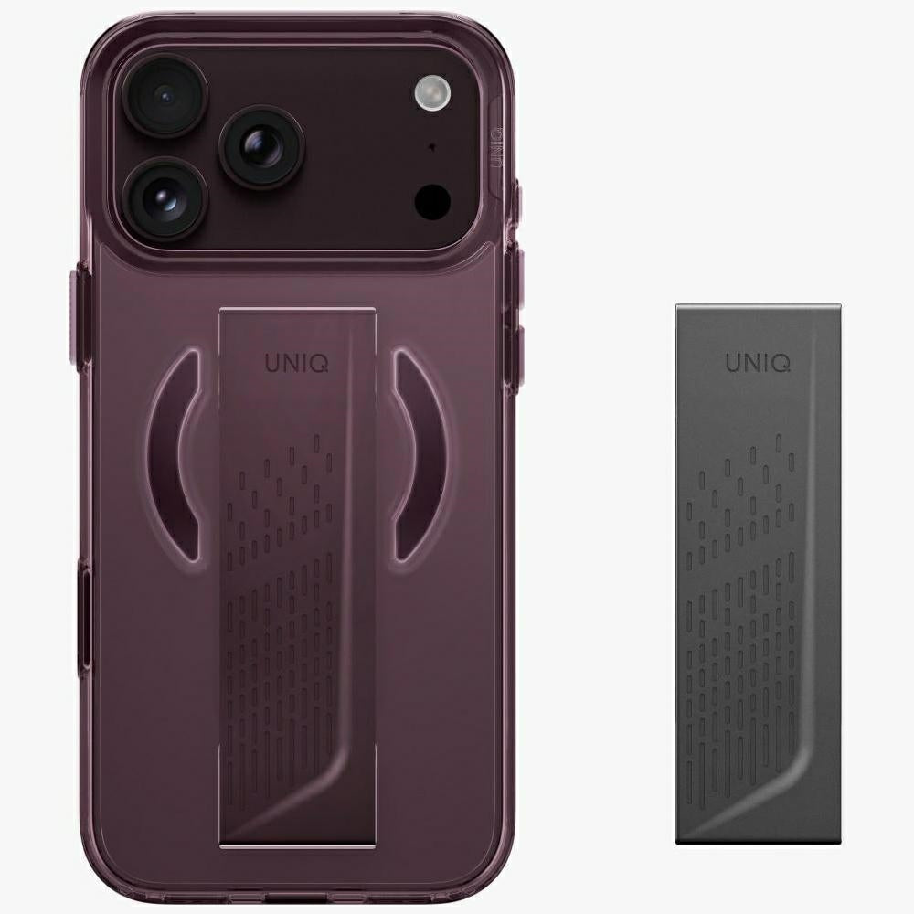 Uniq Heldro Air Magclick Charging dėklas iPhone 18 Pro Max / 17 Pro Max - bordo -- iPhone 18 Pro Max / iPhone 17 Pro Max
